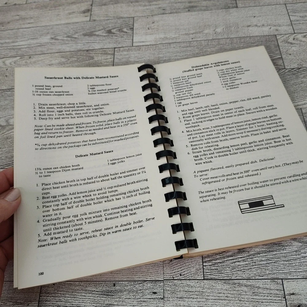In the Beginning‎ Collection of Hors d'Oeuvres Cookbook 1977 Vtg Spiral Bound
